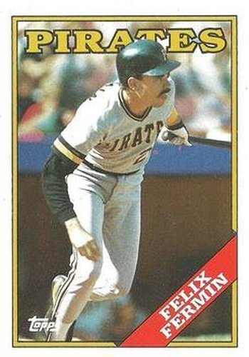 #547 Felix Fermin - Pittsburgh Pirates - 1988 Topps Baseball