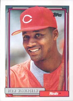 #547 Herm Winningham - Cincinnati Reds - 1992 Topps Baseball