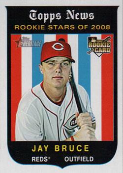 #547 Jay Bruce - Cincinnati Reds - 2008 Topps Heritage Baseball