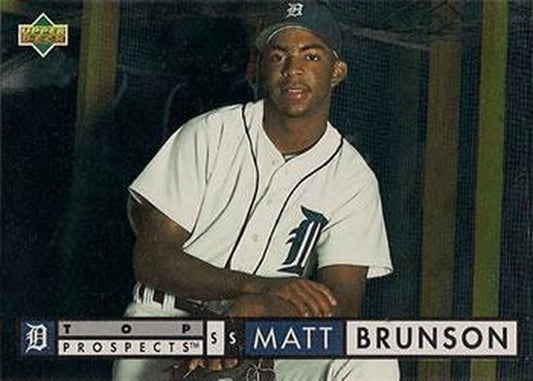 #547 Matt Brunson - Detroit Tigers - 1994 Upper Deck Baseball