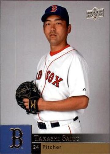 #547 Takashi Saito - Boston Red Sox - 2009 Upper Deck Baseball