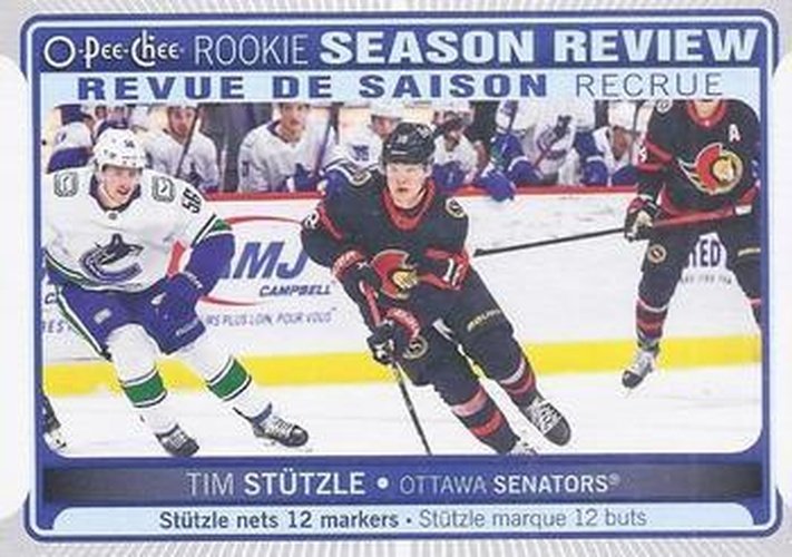 #547 Tim Stutzle - Ottawa Senators - 2021-22 O-Pee-Chee Hockey