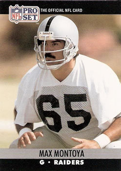 #547 Max Montoya - Los Angeles Raiders - 1990 Pro Set Football