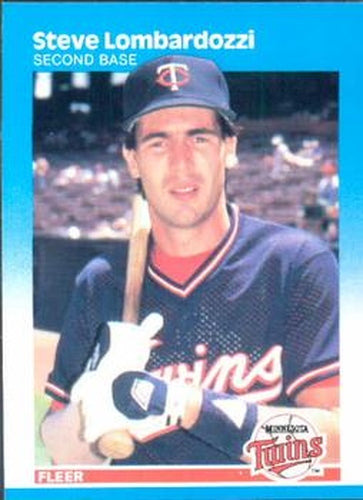 #547 Steve Lombardozzi - Minnesota Twins - 1987 Fleer Baseball