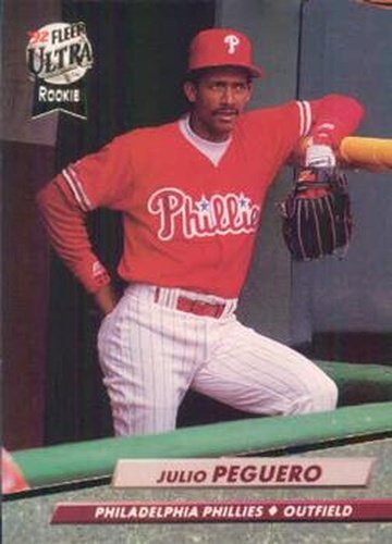 #547 Julio Peguero - Philadelphia Phillies - 1992 Ultra Baseball