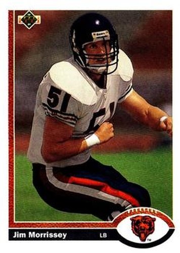 #547 Jim Morrissey - Chicago Bears - 1991 Upper Deck Football