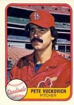 #547a Pete Vuckovich - St. Louis Cardinals - 1981 Fleer Baseball
