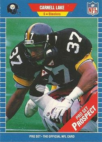 #548 Carnell Lake - Pittsburgh Steelers - 1989 Pro Set Football