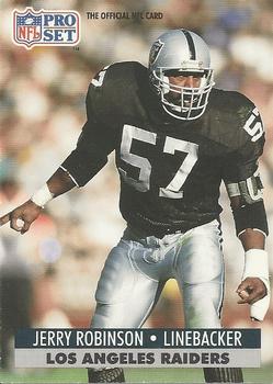#548 Jerry Robinson - Los Angeles Raiders - 1991 Pro Set Football