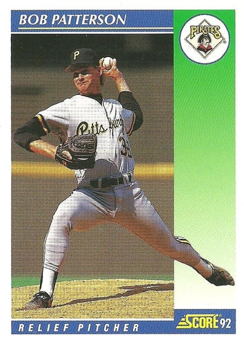 #548 Bob Patterson - Pittsburgh Pirates - 1992 Score Baseball