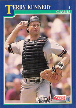 #548 Terry Kennedy - San Francisco Giants - 1991 Score Baseball