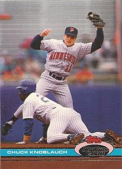 #548 Chuck Knoblauch - Minnesota Twins - 1991 Stadium Club Baseball