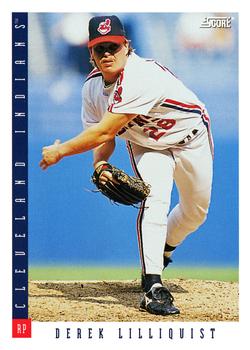 #548 Derek Lilliquist - Cleveland Indians - 1993 Score Baseball
