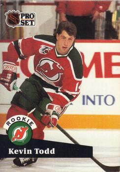 #548 Kevin Todd - 1991-92 Pro Set Hockey