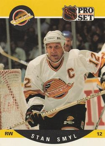 #548 Stan Smyl - Vancouver Canucks - 1990-91 Pro Set Hockey