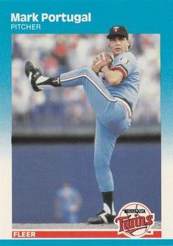 #548 Mark Portugal - Minnesota Twins - 1987 Fleer Baseball