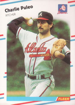 #548 Charlie Puleo - Atlanta Braves - 1988 Fleer Baseball