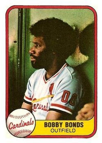 #548 Bobby Bonds - St. Louis Cardinals - 1981 Fleer Baseball