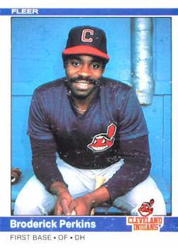 #548 Broderick Perkins - Cleveland Indians - 1984 Fleer Baseball