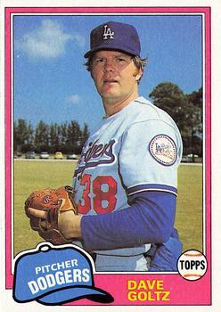 #548 Dave Goltz - Los Angeles Dodgers - 1981 Topps Baseball