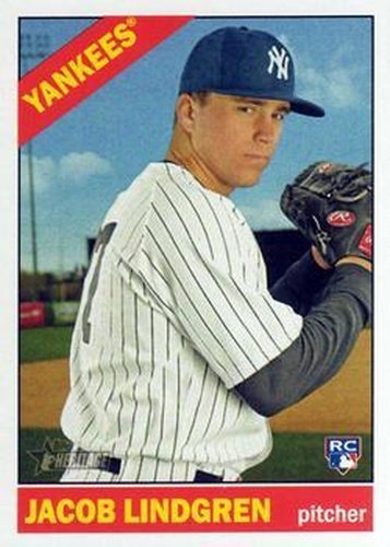 #548 Jacob Lindgren - New York Yankees - 2015 Topps Heritage Baseball