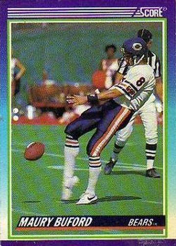 #548 Maury Buford - Chicago Bears - 1990 Score Football