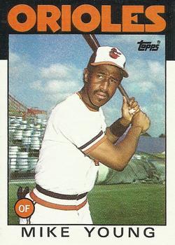 #548 Mike Young - Baltimore Orioles - 1986 Topps Baseball