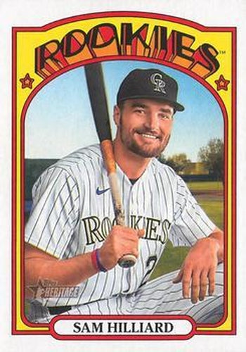 #548 Sam Hilliard - Colorado Rockies - 2021 Topps Heritage Baseball