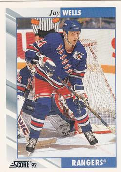 #548 Jay Wells - New York Rangers - 1992-93 Score USA Hockey