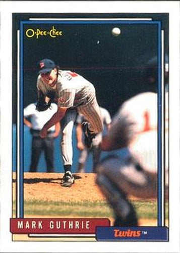 #548 Mark Guthrie - Minnesota Twins - 1992 O-Pee-Chee Baseball