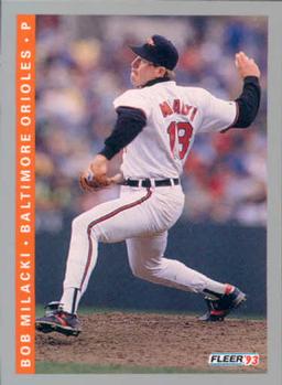 #548 Bob Milacki - Baltimore Orioles - 1993 Fleer Baseball