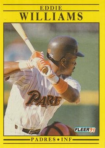 #548 Eddie Williams - San Diego Padres - 1991 Fleer Baseball
