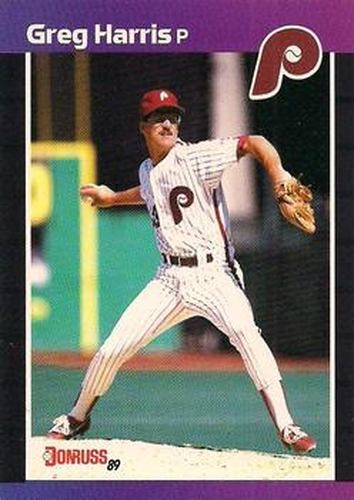 #548 Greg Harris - Philadelphia Phillies - 1989 Donruss Baseball