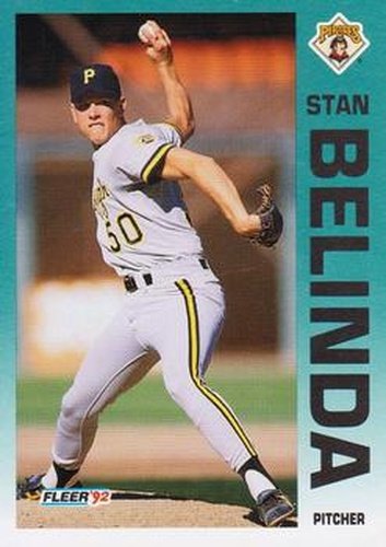#548 Stan Belinda - Pittsburgh Pirates - 1992 Fleer Baseball