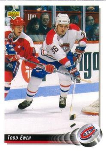 #549 Todd Ewen - Montreal Canadiens - 1992-93 Upper Deck Hockey