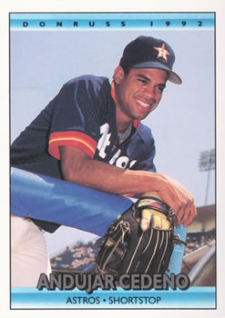 #549 Andujar Cedeno - Houston Astros - 1992 Donruss Baseball