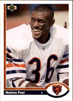 #549 Markus Paul - Chicago Bears - 1991 Upper Deck Football