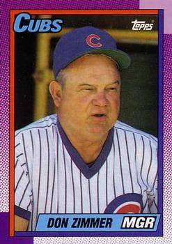 #549 Don Zimmer - Chicago Cubs - 1990 Topps Baseball