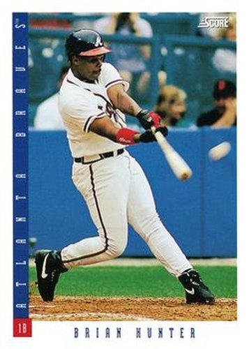 #549 Brian Hunter - Atlanta Braves - 1993 Score Baseball