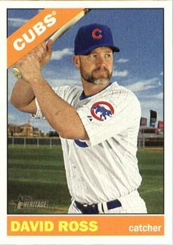 #549 David Ross - Chicago Cubs - 2015 Topps Heritage Baseball