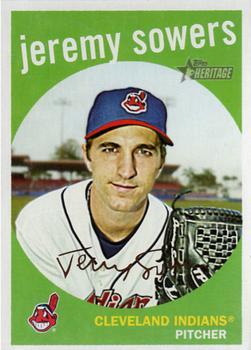 #549 Jeremy Sowers - Cleveland Indians - 2008 Topps Heritage Baseball