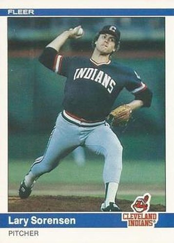 #549 Lary Sorensen - Cleveland Indians - 1984 Fleer Baseball