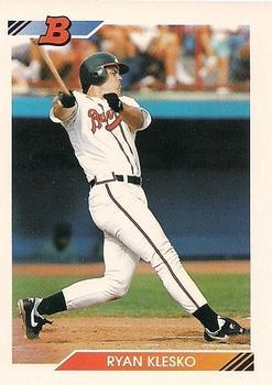 #549 Ryan Klesko - Atlanta Braves - 1992 Bowman Baseball