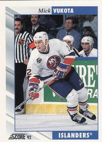 #549 Mick Vukota - New York Islanders - 1992-93 Score USA Hockey