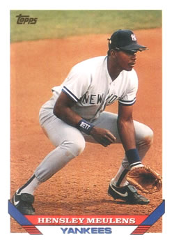#549 Hensley Meulens - New York Yankees - 1993 Topps Baseball