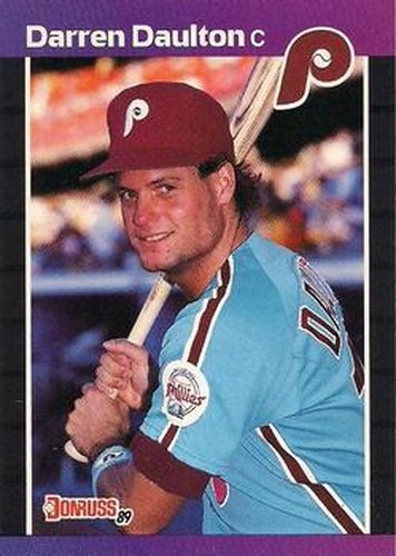 #549 Darren Daulton - Philadelphia Phillies - 1989 Donruss Baseball