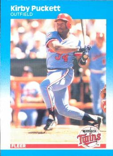 #549 Kirby Puckett - Minnesota Twins - 1987 Fleer Baseball