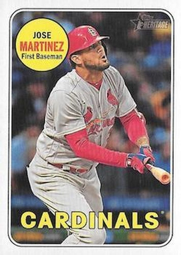 #549b Jose Martinez - St. Louis Cardinals - 2018 Topps Heritage Baseball