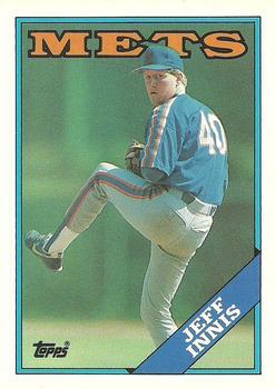 #54T Jeff Innis - New York Mets - 1988 Topps Traded Baseball