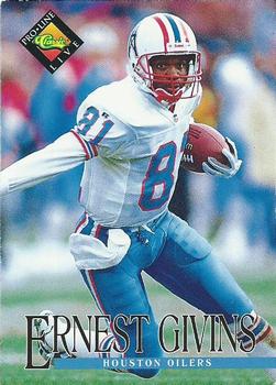#54 Ernest Givins - Houston Oilers - 1994 Pro Line Live Football